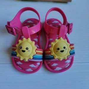 Mini Melissa coral jelly sandals